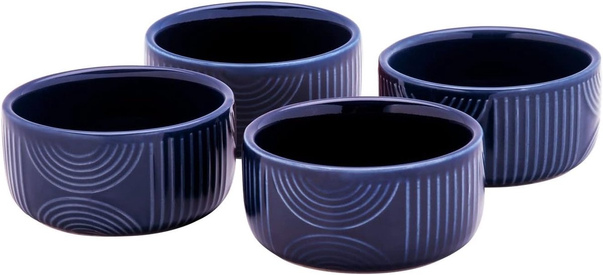 Ovenschotel Set - Keramiek Bakvormen - Kleine Porties - Oven Magnetron Vaatwasserbestendig - 140 ml - Terracotta