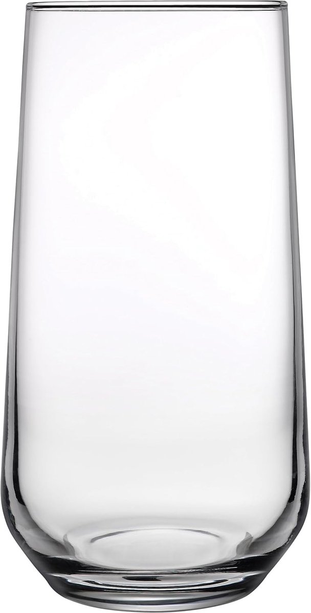 waterglazen, set van 6 stuks, geschikt voor wijn, sap, frisdrank, 470 ml, highball
