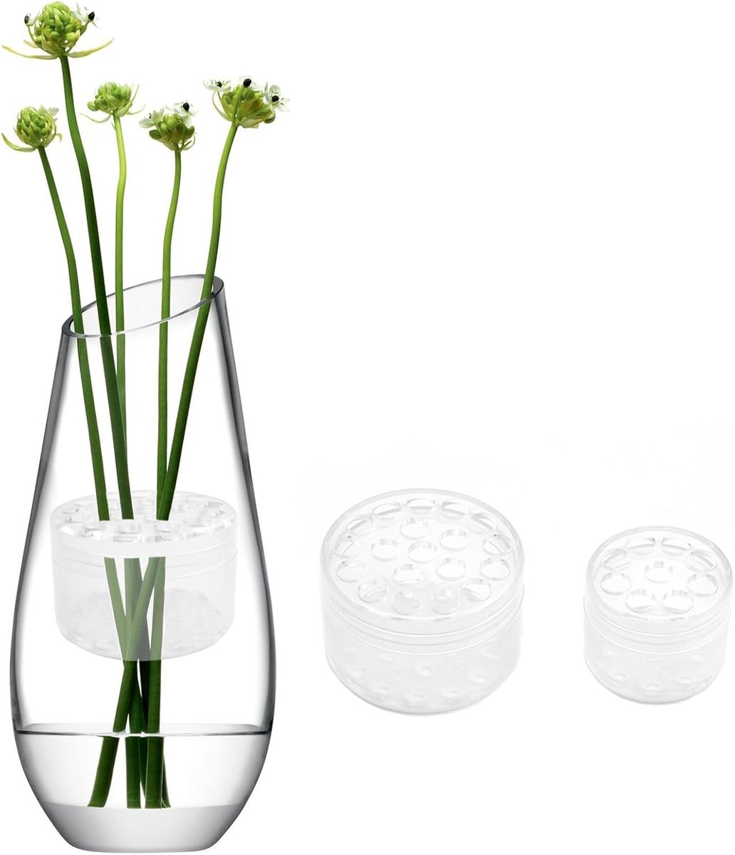 Bloemsteelhouders - Boeket Twister - Bloemstukken Maken - 2 Stuks Inbegrepen - 8x5x3 cm - Transparant