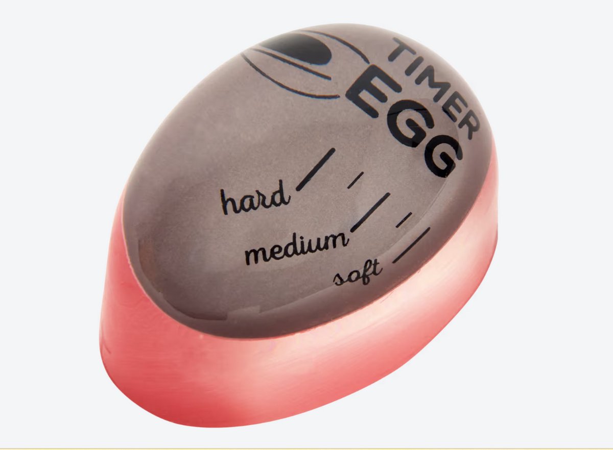 Kitchen Korner eierwekker - Eggtimer - Ei - Eieren koken - Wekker - Grijskleurig