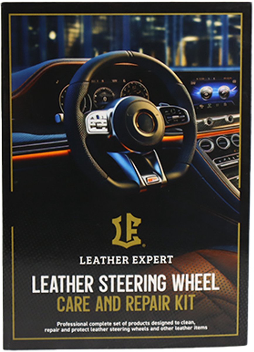 LEATHER EXPERT STUUR WIEL CARE & REPAIR KIT