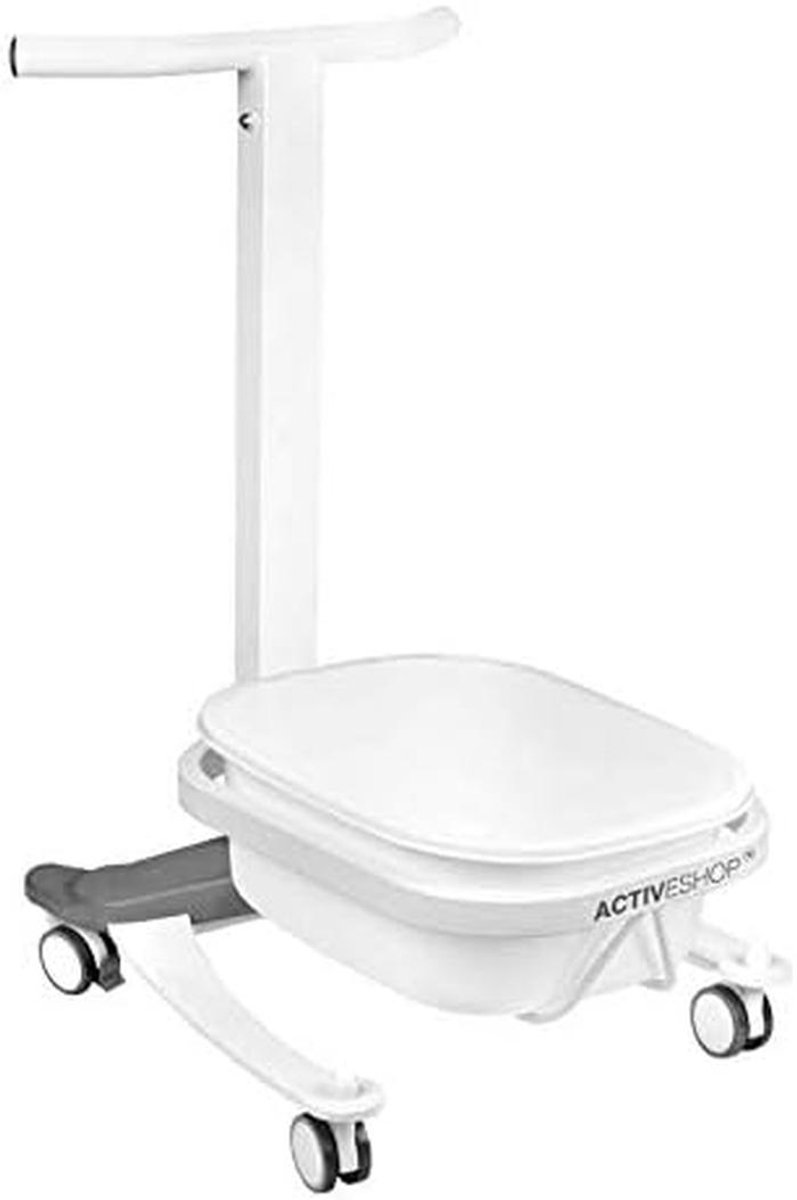 Voetenbad Trolley - Mobiel Voetenbad - Comfortabel Werken - Ingebouwde Liftfunctie - 107 x 47 x 107 cm - Wit
