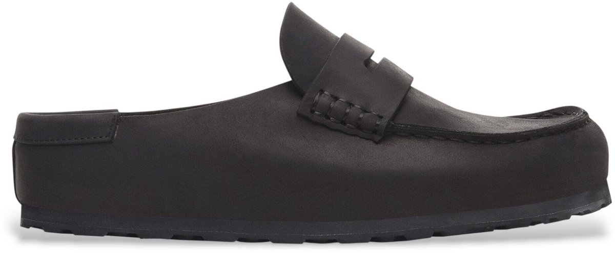 Birkenstock Naples Wrapped Oiled Leather Zwart