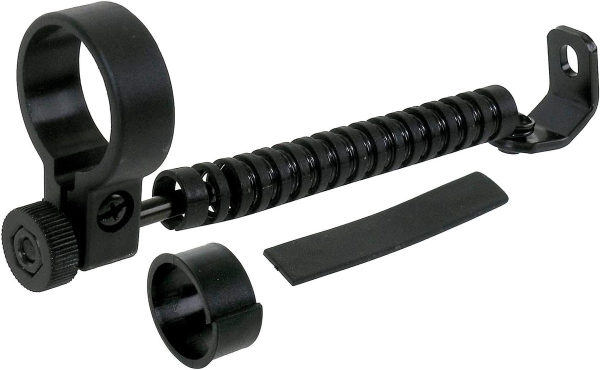 Fietsstuurdemper - Voorwiel Stabilisator - Verbeterde Controle - Verstelbare Begrenzer - 286-318 mm - Zwart