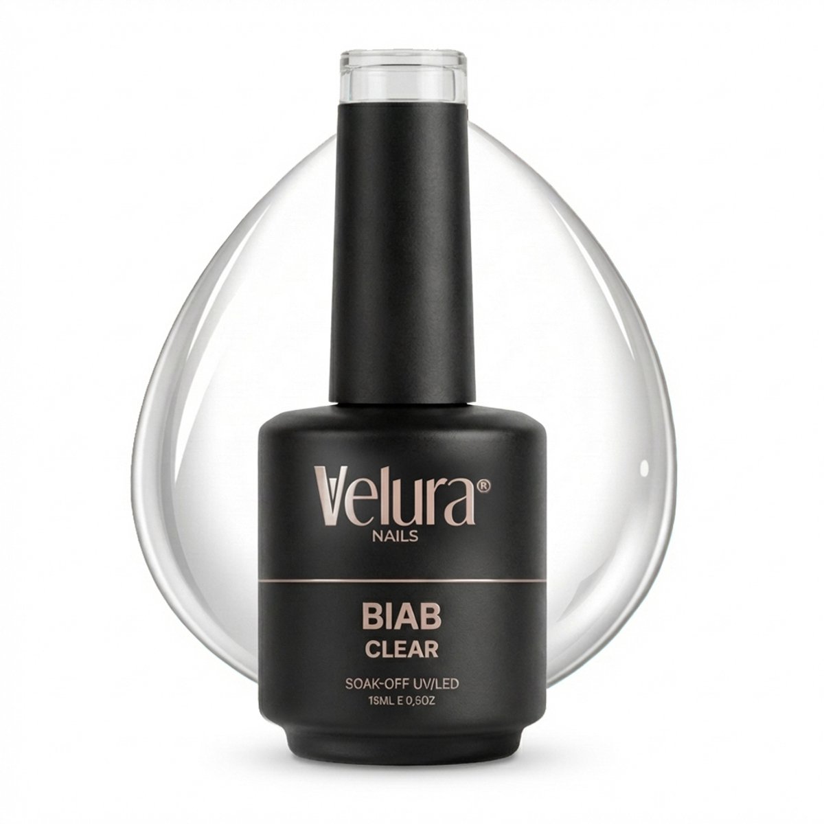Velura® BIAB - Builder in a Bottle - 15ml Clear - Liquid Builder Gel - BIAB Gel Nagels - Flexibel & Dimethicone Hechting - HEMA- & TPO-vrij