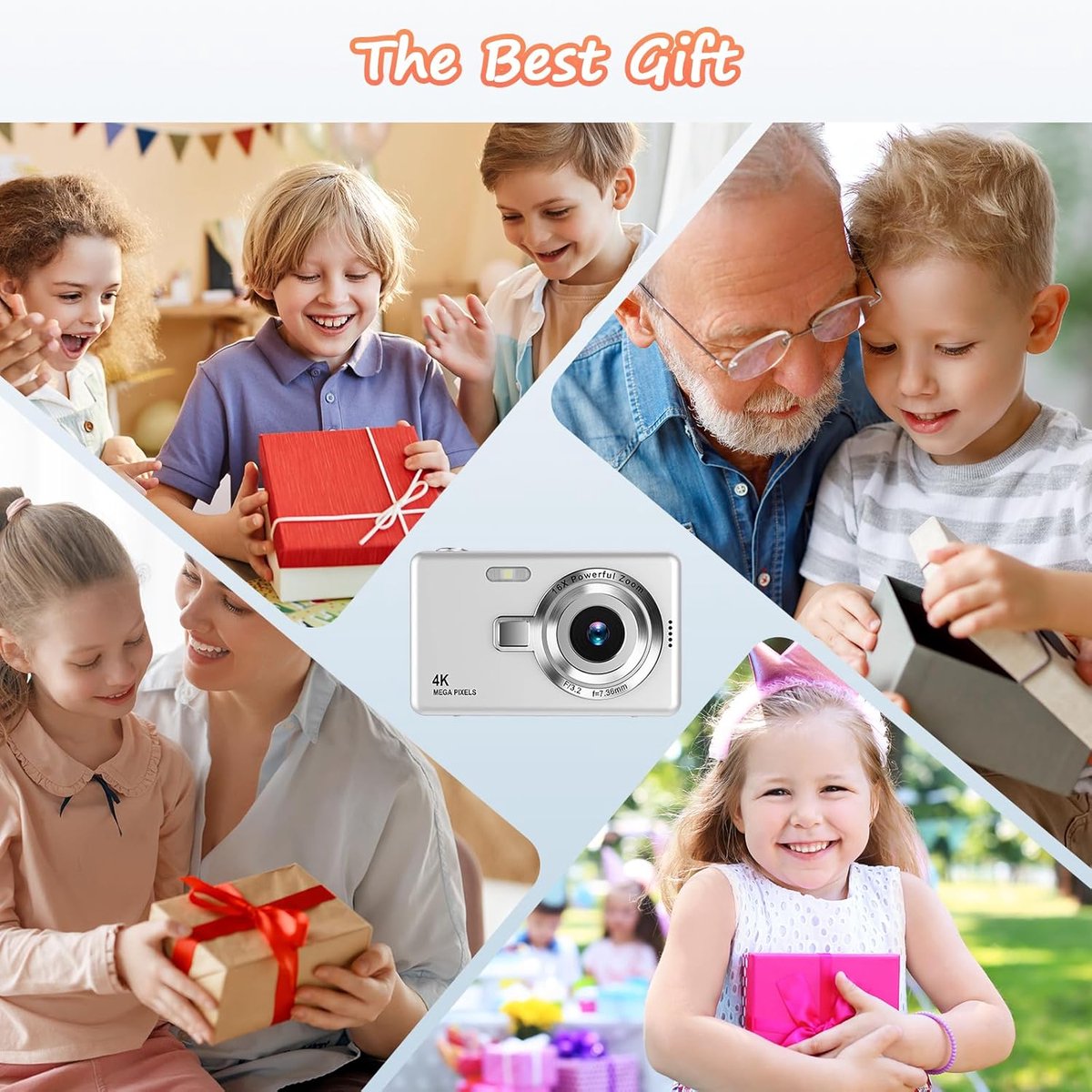 DKampioen Camera - Digitale camera 1080p Full HD 44MP met 2,4 inch LCD-scherm - 16x digitale zoom thumbnail 6