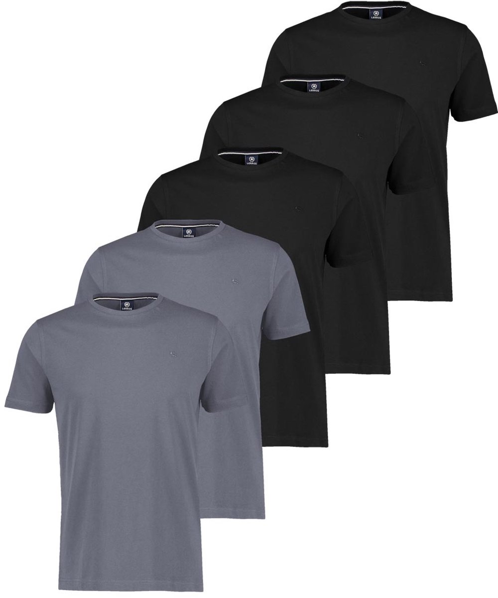 LERROS Heren t-shirt 5 pack Basic