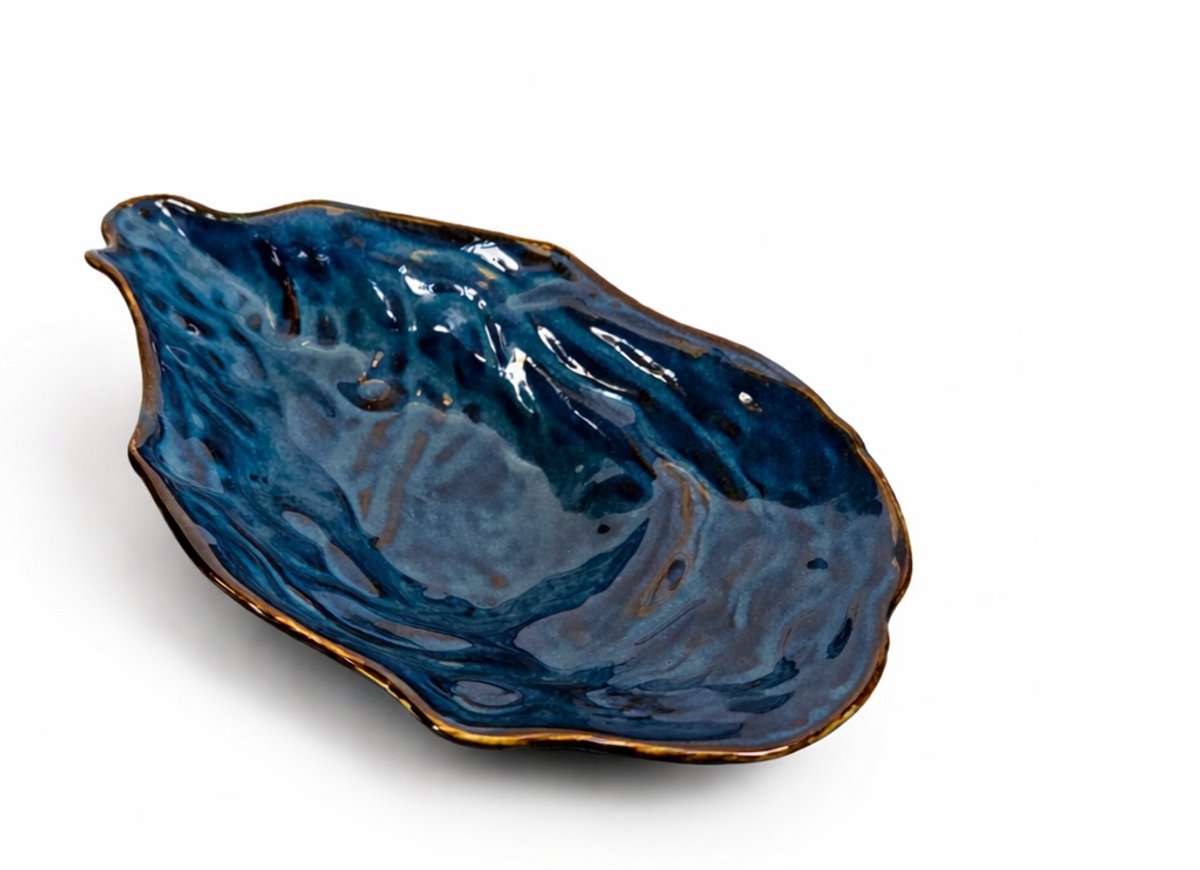 Oesterschaal - Blauw/donker - Maat M - 24 cm