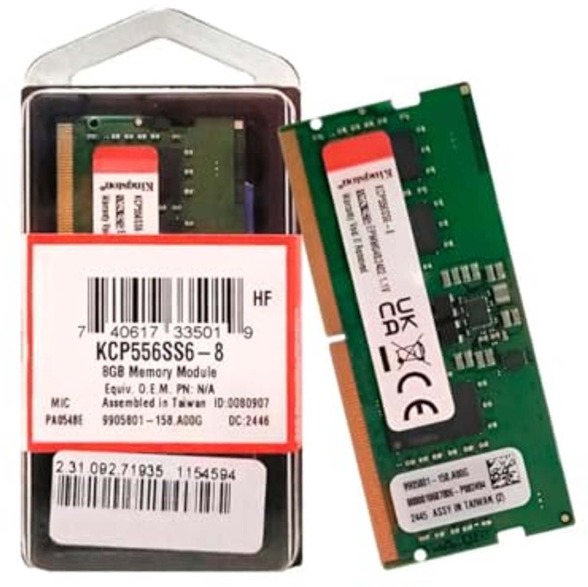 Kingston – 8GB DDR5 5600MHz SO-DIMM Laptop Geheugen – Snel & Betrouwbaar