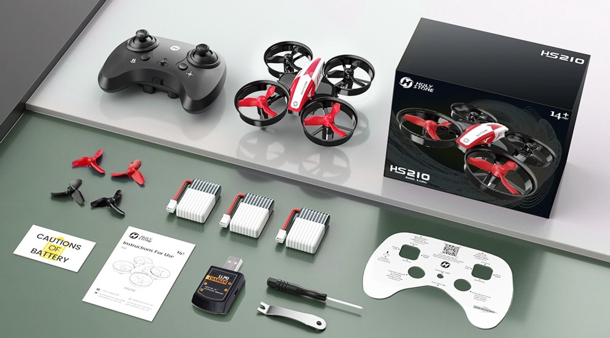 HS210 Mini Drone - Rood – foto 5