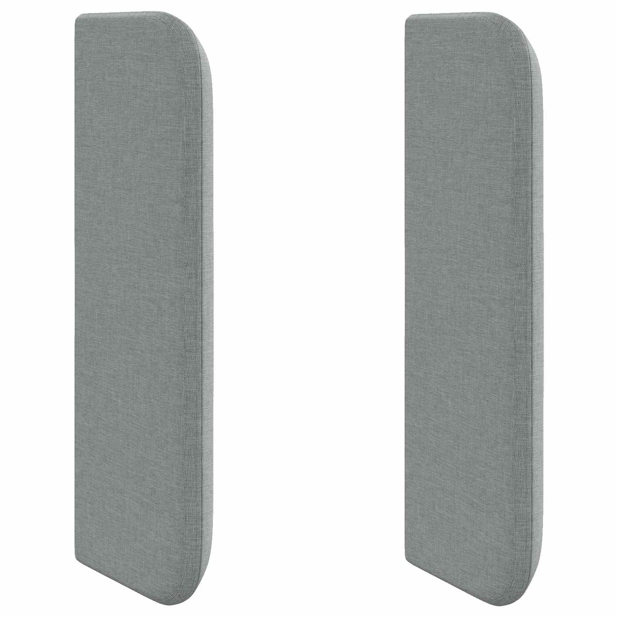 vidaXL Hoofdbord - oor - met - hoofdeinde - Grijs - 40,5 - x - 40,5 - x - 4 - cm - Stof