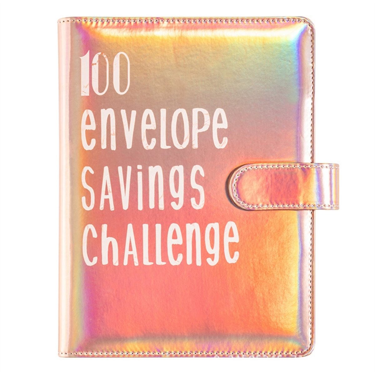 carmdering - 1 stuk - Budgetplanner - Spaarboekje voor geld - spaaruitdaging voor budgetplanners - budget beginner met geldorganizer - Huishoudelijke kasboekorganizer met geldvakken - Engels - Roségoud