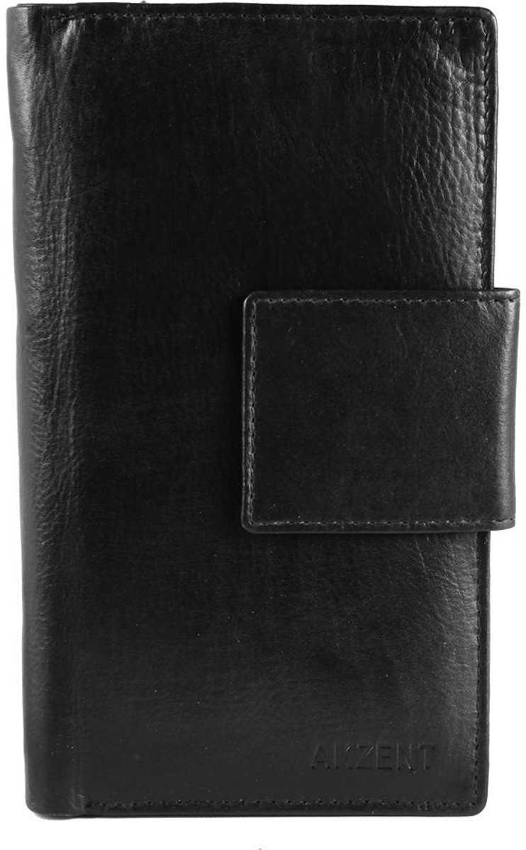 AKZENT Damesportemonnee horizontaal echt leer Tamari Akzent damesportemonnee van echt leer. 16 x 10 cm.