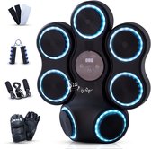 StarVex® Boxing Machine met LED & Muziek – Voor Kinderen en Volwassenen – Incl. Complete Set & Trainingsschema – Boksmachine – Alternatief voor Bokszak