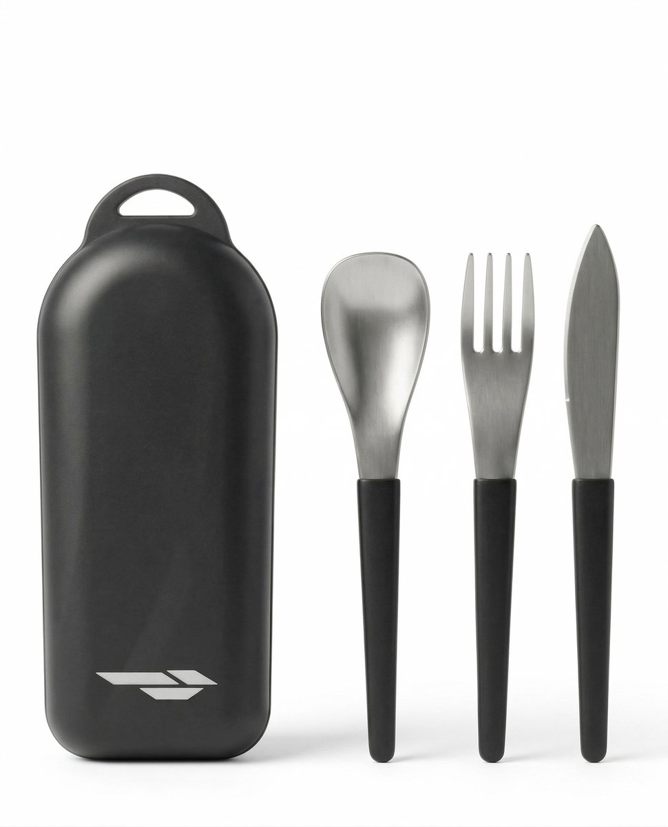 GustoGo - Bestekset - RVS - Met opbergdoos - Inclusief chopsticks - Voor onderweg