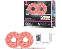 Paulmann SimPLED LED Strip 10 Meter Smart Home Zigbee 3.0 RGB - Plug & Play Set - 26W - 90 lm/m - 30 LEDs/m - Gecoat - Voor Binnen