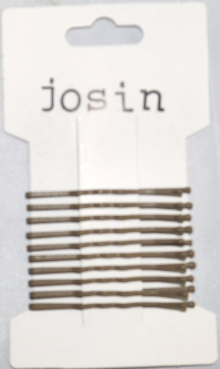 Josin. Haarschuifspelden 5 cm beige 10 stuks