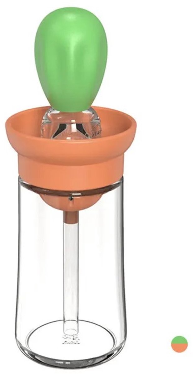 Janse® Olie dispenser - Groen - Keukengerei - Oliefles - Olijfolie fles met siliconen opzetborstel - Barbeque oliedispenser - Eten - BBQ accessoires - Bakkwast - Bakken - Cooking oil dispenser