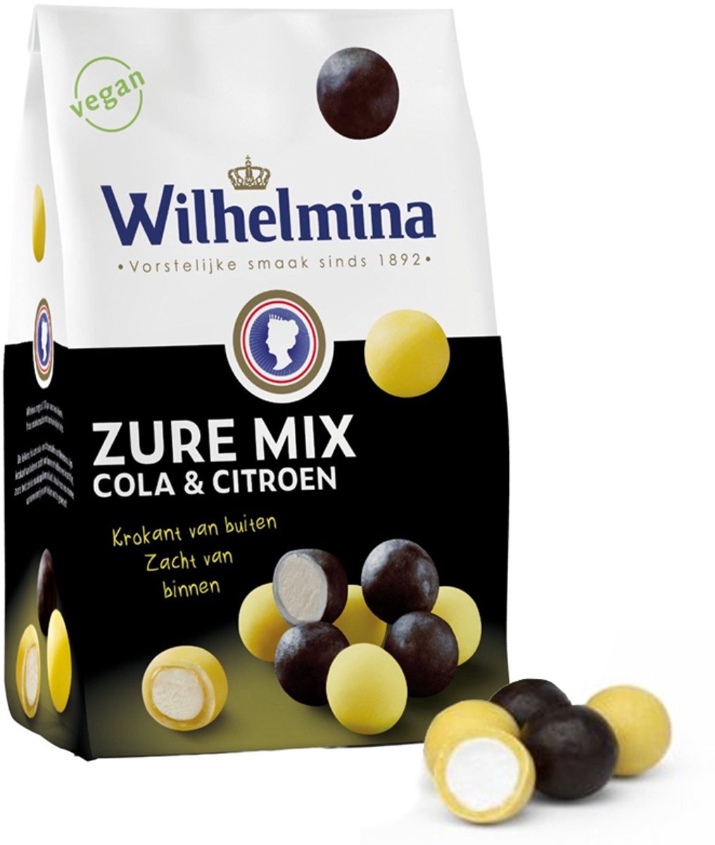 Wilhelmina Zure Cola & Citroen Mix - 800 gram