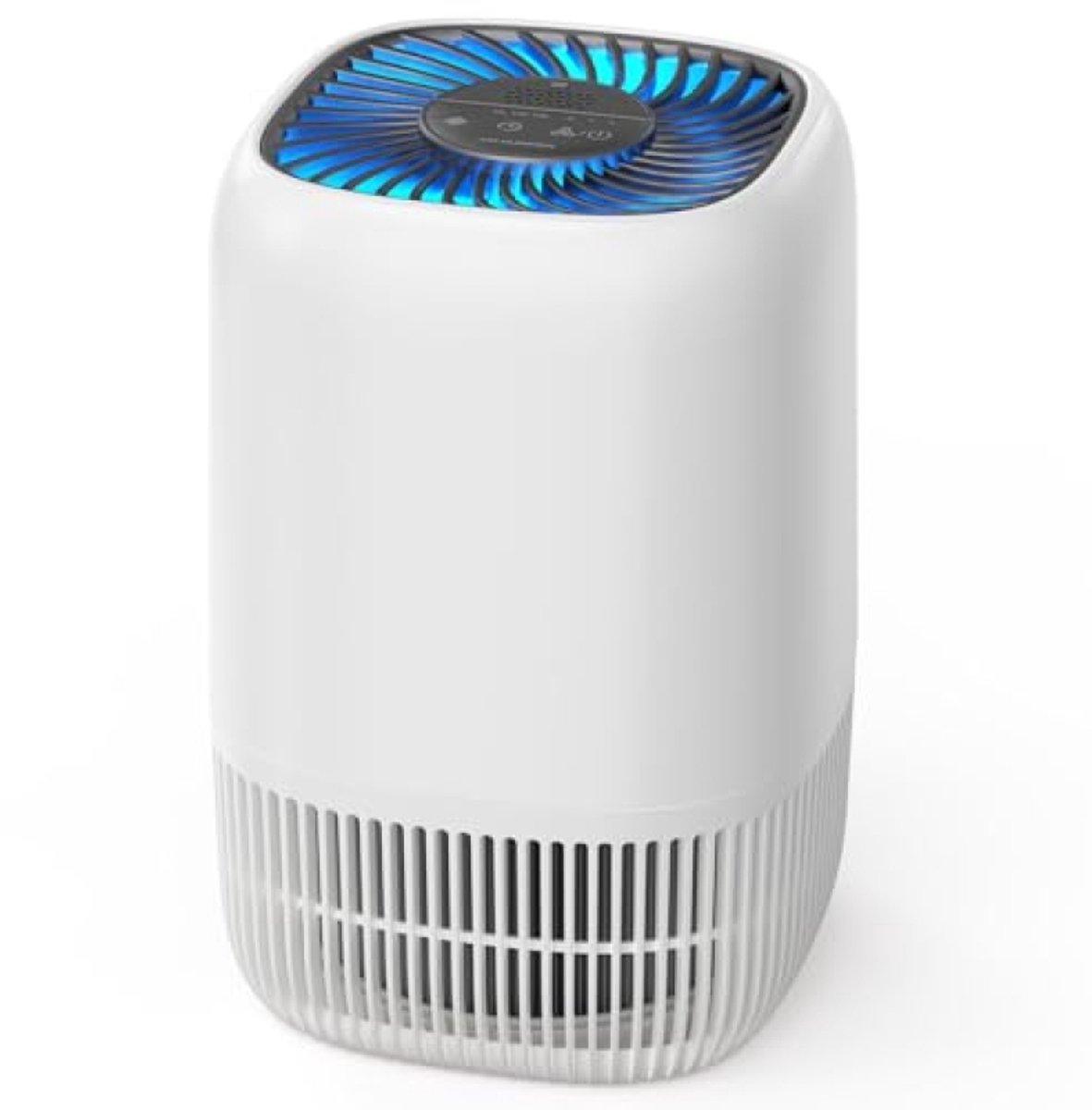 Compacte luchtreiniger met HEPA-filter, stil en energiezuinig voor kleinere ruimtes
