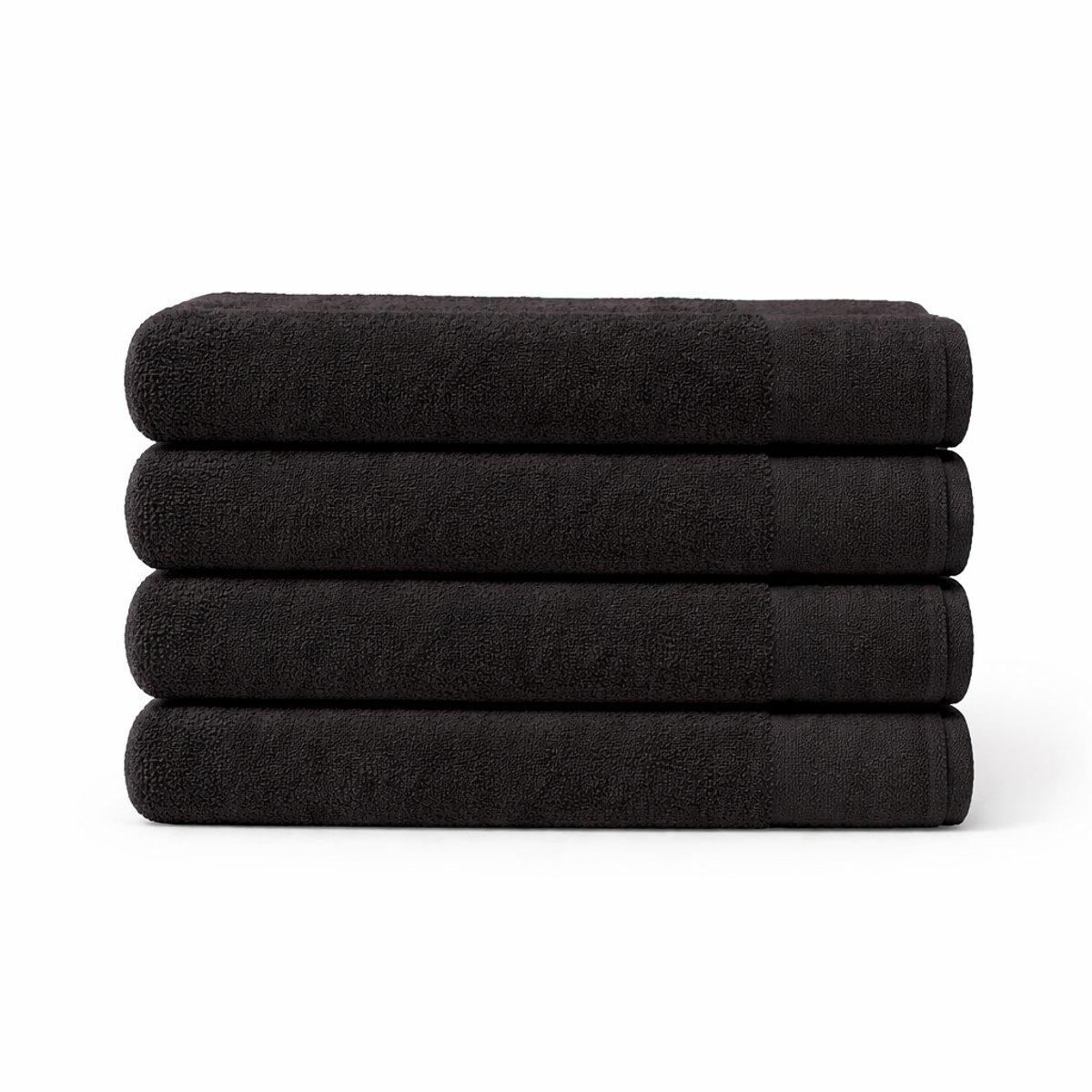Saphira FRESH Handdoeken – 90x180 cm – Set van 4 – Zwart – 100% Katoen – Ultra Zacht – Hoog Absorptievermogen – Sneldrogend – Hotelkwaliteit