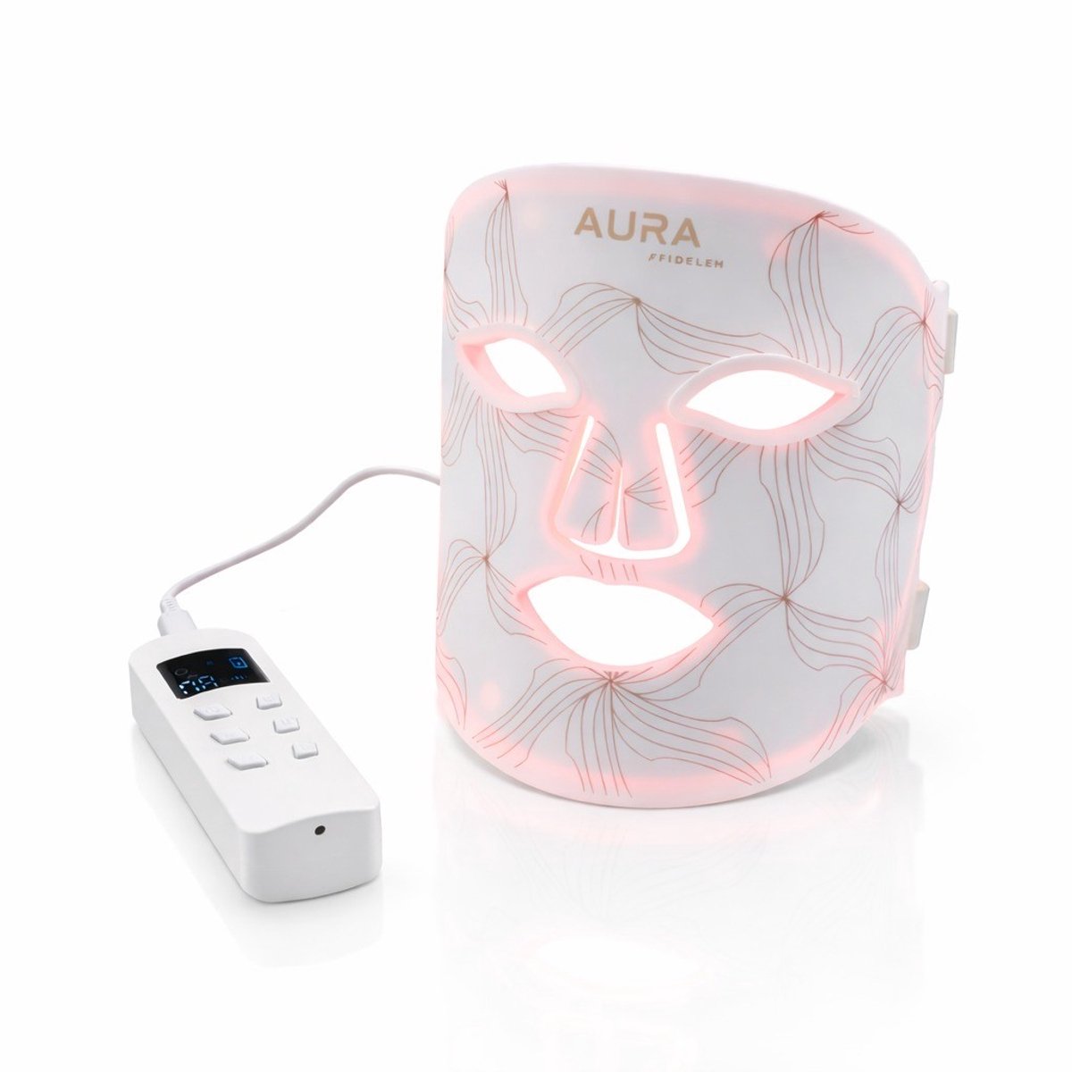 Fidelem® led masker lichttherapie - Nova series Red Light Therapy - Led Face mask white - huidverjongingsapparaat gezicht - rood licht therapie - infraroodtherapie - collageen masker - LED Gezichtsmasker