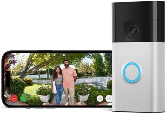 RONN Deurbel met Camera en WiFi Waterdicht - Satijnnikkel - Groupe SEB - €259,95