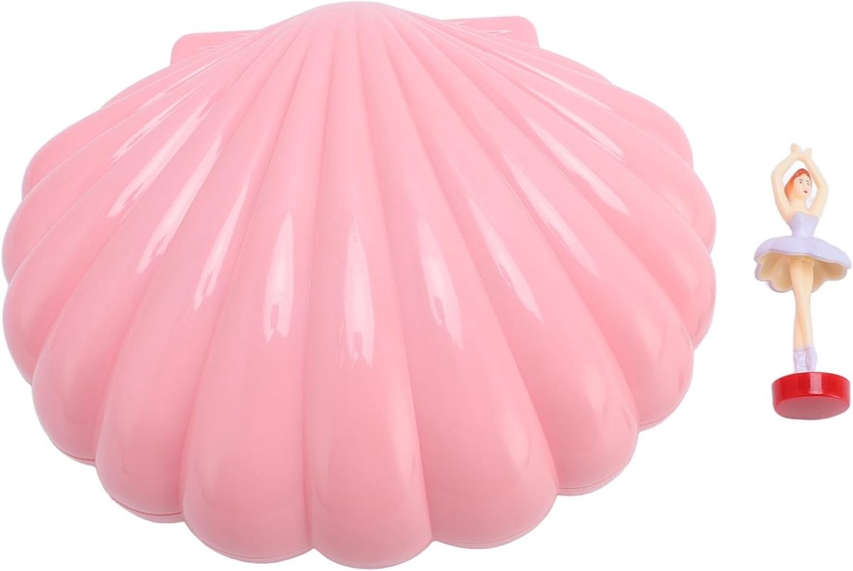 Muzikale Sieradendoos - Doos met Muziek - Sieraden Opbergen - Dansende Figuur - 16 x 13 x 8 cm - Roze