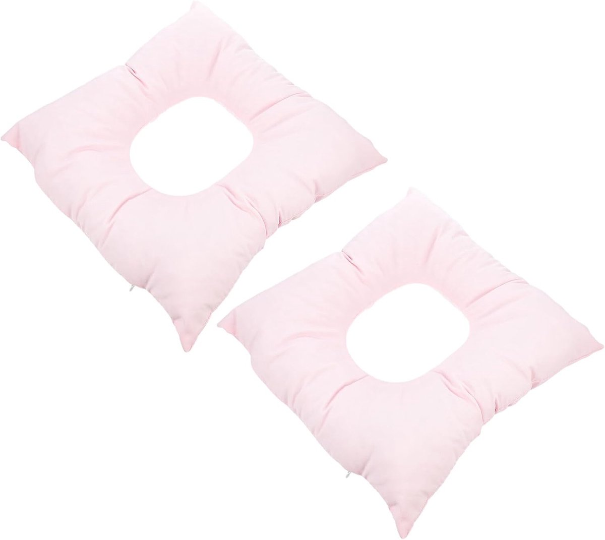 Massage Bedhoes - Gezichtskussen Bureau - Schoonheidssalon Wellness - Stevige Constructie - 30x30x8 cm - Roze