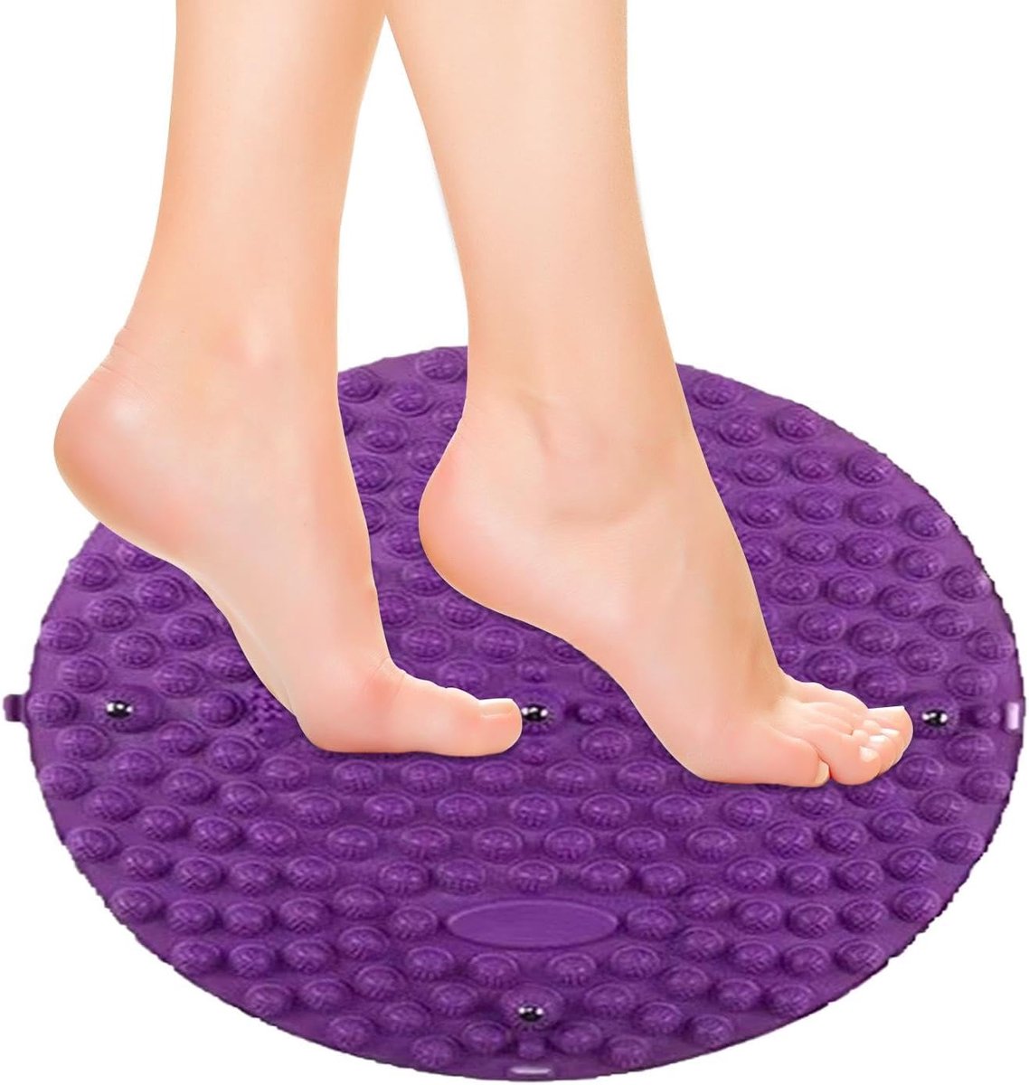 Voetmassagemat - Ontspanningsmat - Drukpunten Stimuleren - Antislip Onderkant - 55 cm - Blauw Paars