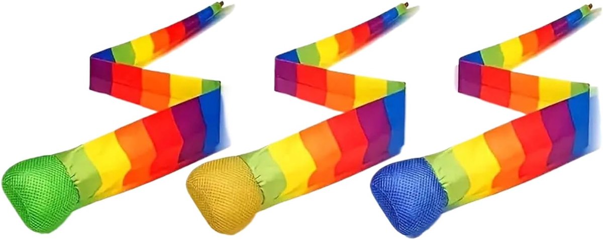 Werpbal Set - Vangspel Ballen - Buiten Spelen - Veelzijdig Speelgoed - 90-100 cm - Kleurrijk