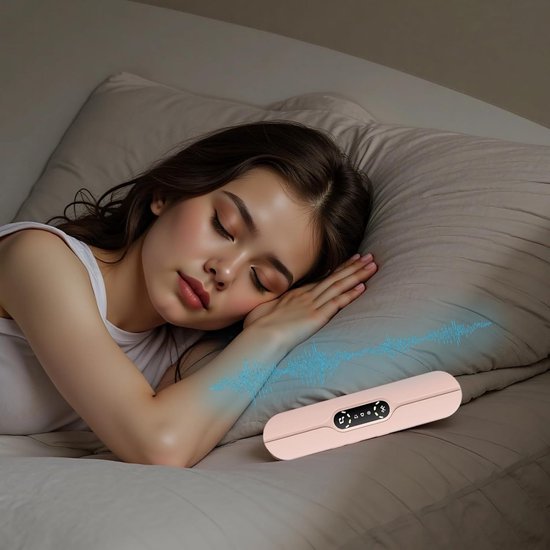 Witte Ruis Luidspreker - Slaap Geluidsmachine - Onder Kussen - Beengeleiding Technologie - 61 Inch - Roze — afbeelding 2