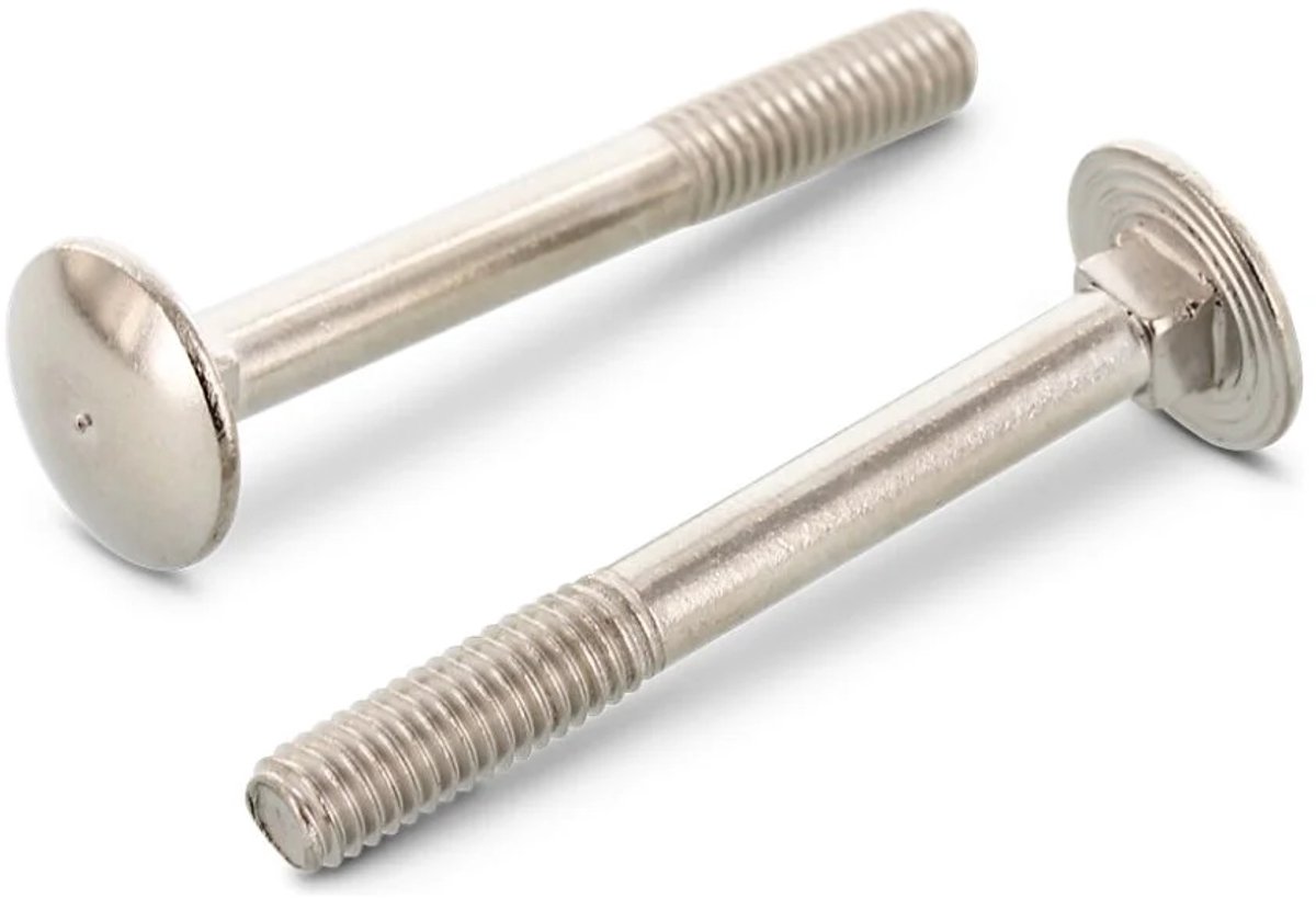 (100 STUKS) M10x30 SLOTBOUT RVS-A2 (AISI 304) DIN 603 (ISO 8677)