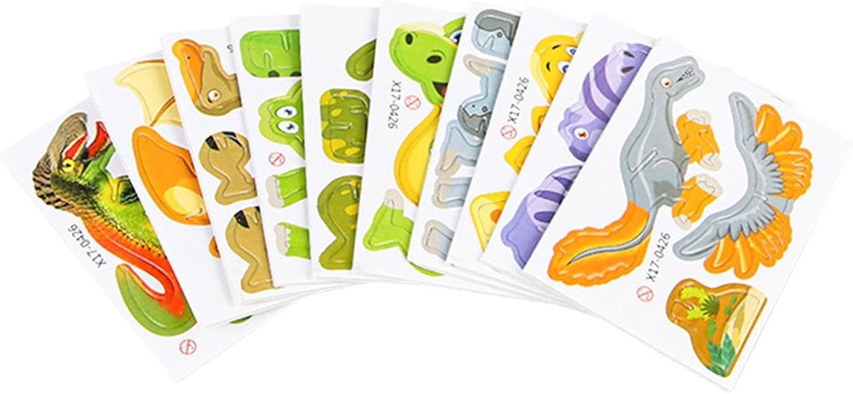 Peuter Puzzels - Kinderspelletjes Puzzel - Educatief Spelen - Veilig Karton Materiaal - 10 Stukjes - Vrolijke Kleuren