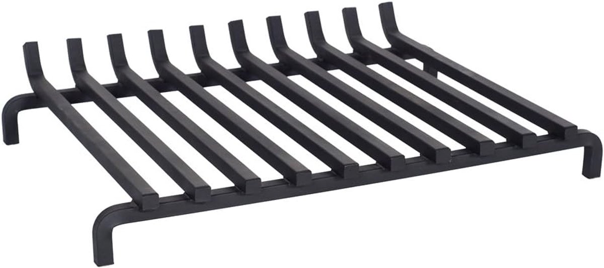 Vuurrooster Oven - Houtrooster Grill - Hout Verbranden - Handgemaakt Stabiel Ontwerp - 51x42x10 cm - Zwart