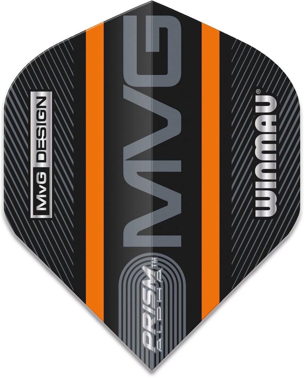 Dart Flights - Vleugels - Precisie Darts - Extra Dik Materiaal - Standaard Formaat - Zwart Oranje