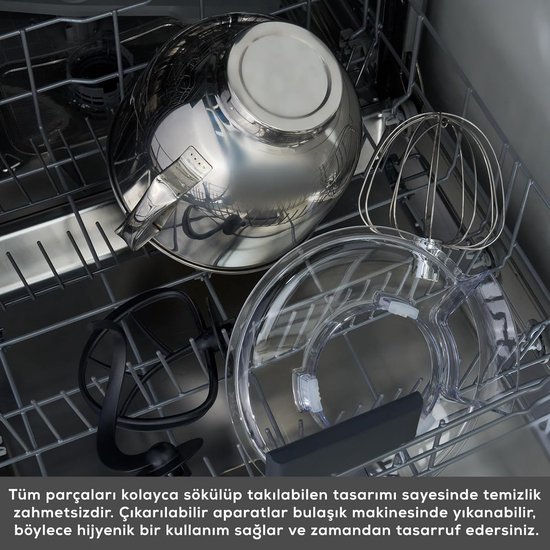 Keukenmachine - Standmixer - Bakken en Koken - Timer Functie - 5 Liter Kom - Rood — afbeelding 2