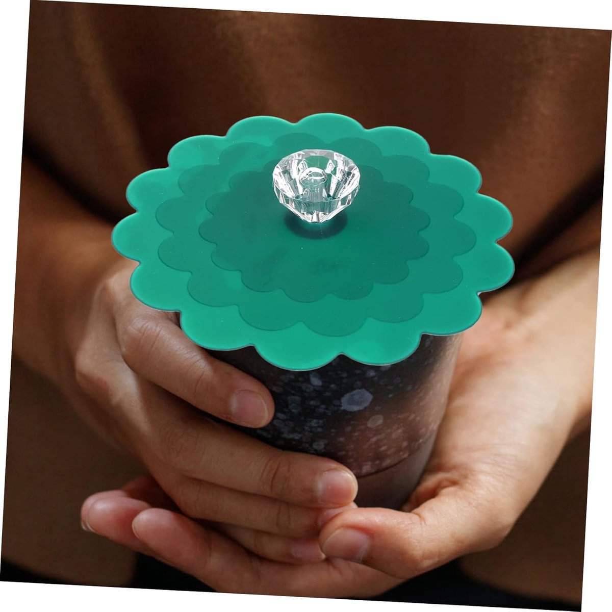 Siliconen Bekerdeksels - Herbruikbare Dekseltjes - Dranken Afdekken - Set van 18 stuks - 11.7cm Diameter - Vrolijke Kleuren — cadeau in Cadeau-ideeën - foto 3