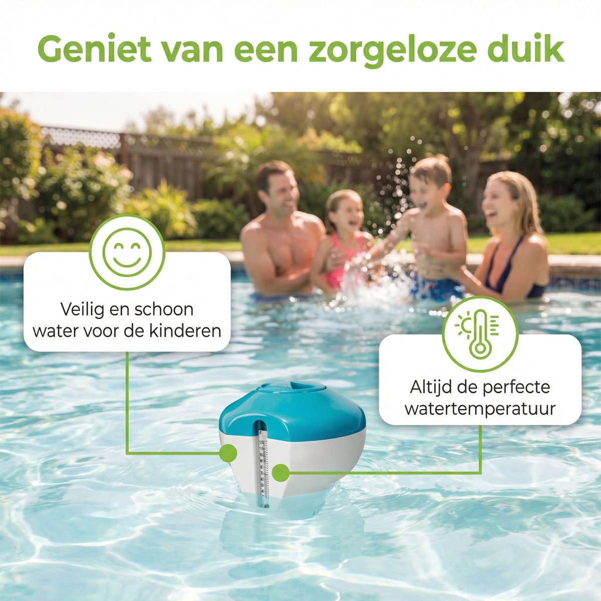 Intex Chloordrijver met thermometer - 29043NP - Zwembadonderhoud - Chloordrijver - Thermometer - Zwembadwater - Chloor – foto 4