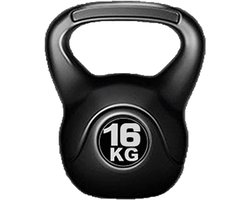 Gietijzeren Kettlebell – Fitness Gewicht – Krachttraining Thuis – Robuust Gietijzer Ontwerp – 16kg Gewicht