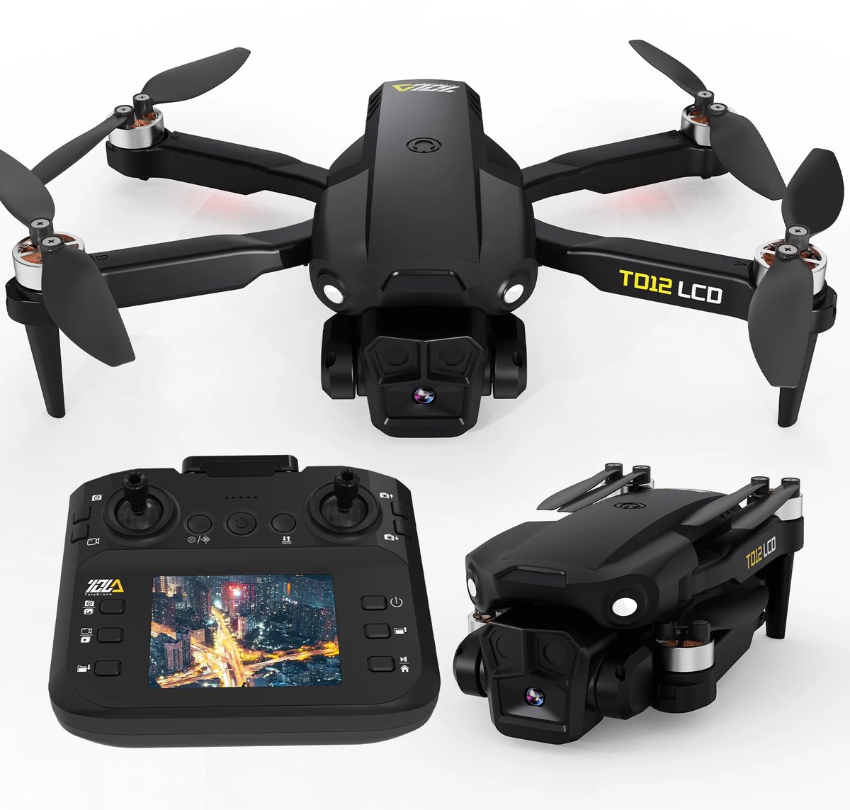 LeeuwenChoice® P1 Pro Camera Drone - Met LCD-scherm - RC Optische Stroompositionering - Quadcopter - Voor Beginners - Met Afstandbediening