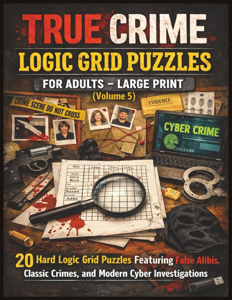 Logische Puzzels - Krimptrailers Denkpuzzels - Mentale Uitdaging - Grote Letters - A4 Formaat