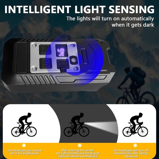 Fietsverlichting Set - Voor en Achterlicht - Nachtritten Fietsen - Extreem Helder - 9.5x4.5x5.3cm — afbeelding 5