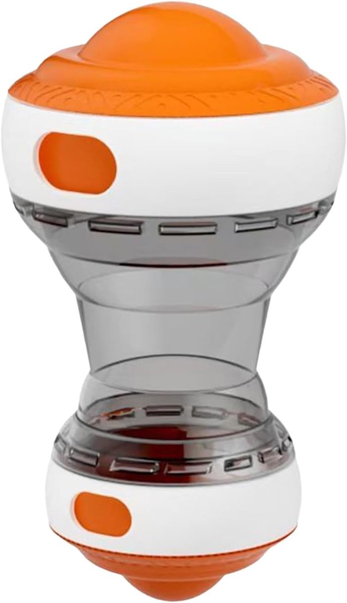 Hondensnoep Dispenser - Puzzel Speelgoed - Mentale Stimulatie - Vertraagt Eten - 15 x 8.5 cm - Oranje