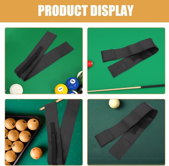 Biljartkeutas - Keuhoes - Biljart Spelen - Zachte Gevoerde Bescherming - 113 cm - Zwart Paars — afbeelding 5