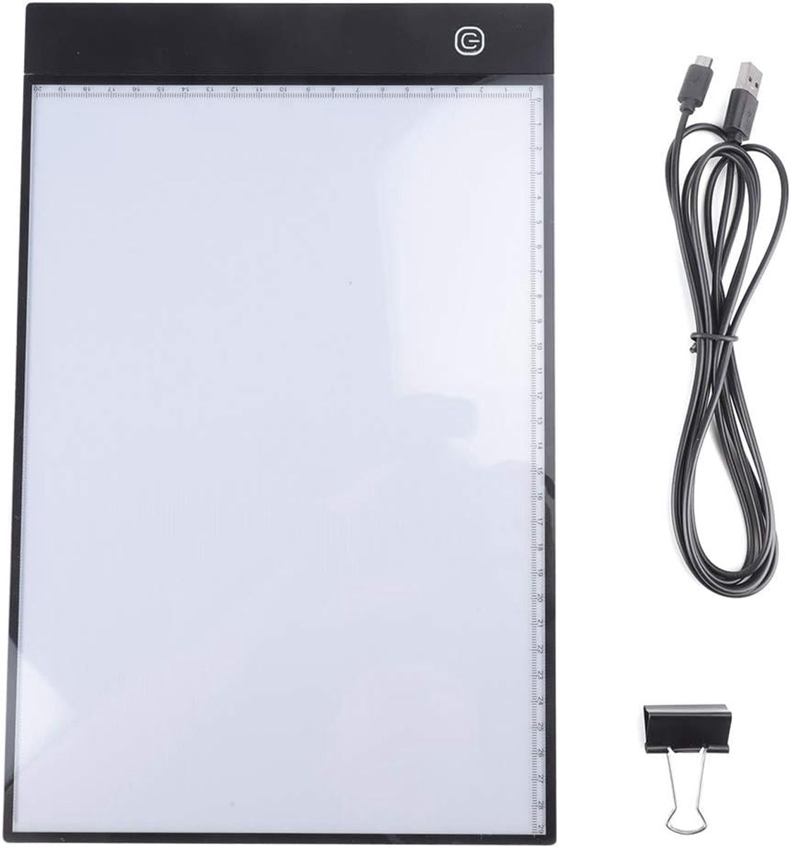 LED Lichtpad - Tekentafel Tekenbord - Creatief Tekenen - 3-Modi Dimbaar - A4 Formaat - Zwart Wit