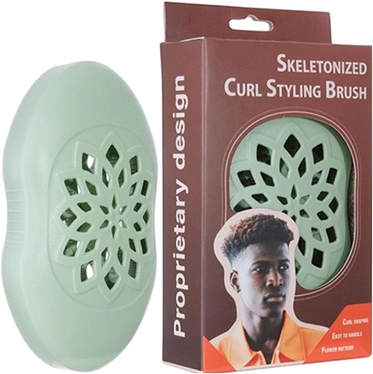Krulborstel - Styling Tool - Dagelijkse Haarverzorging - Wasbaar Antislip Handvat - 16.5 x 9.6 x 4.3 cm