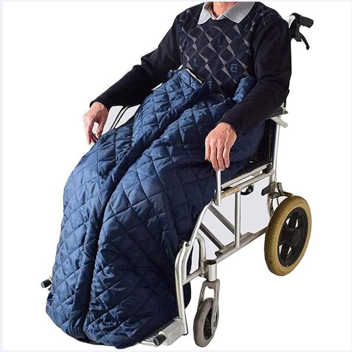 Rolstoel Slaapzak - Been warmer - Warm Blijven - Waterdicht Fleece - 132 x 65 cm - Grijs
