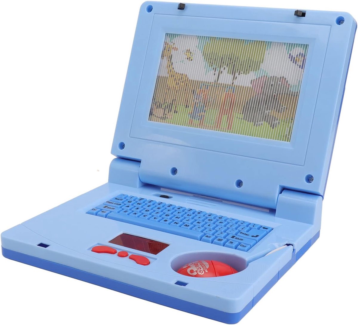 Kinder Leer Laptop - Educatief Speelgoed - Vroege Ontwikkeling - 20 Leeractiviteiten - 19x15.7x3.8cm - Blauw