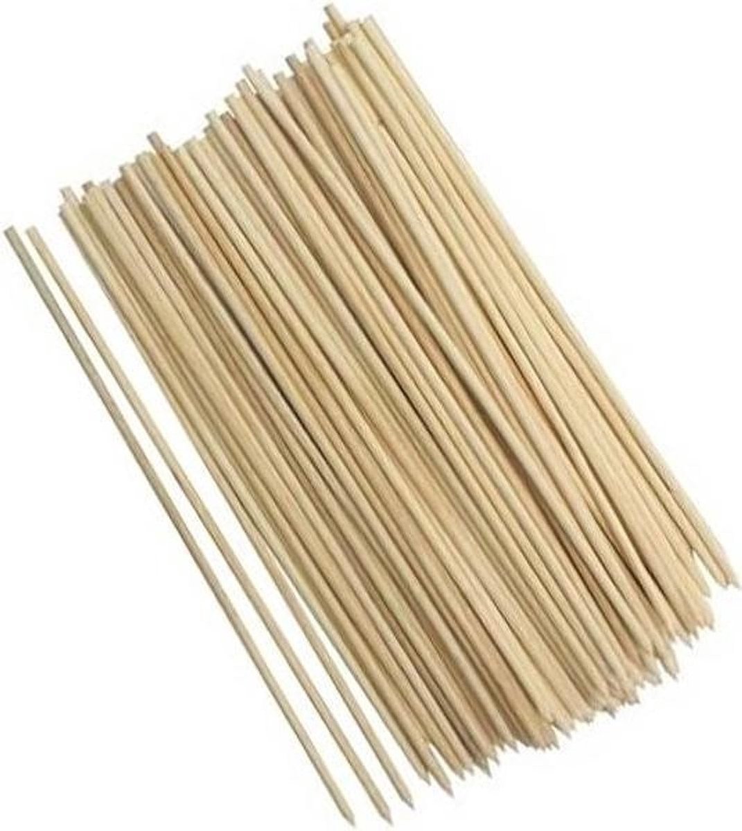 Sateprikkers 100 stuks - XL Prikkers - BBQ Oven - Lange Bamboe Spiesen - 25 cm